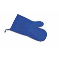 Suede Mitt, Laser Engraved, Washable (Blue)